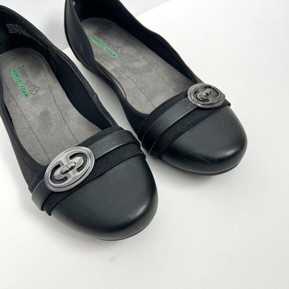 Baretraps "Miana" Memory Foam Black Shoes Flats 6.5W - Picture 3 of 10